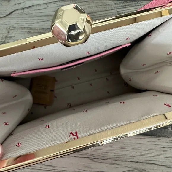 Frances Valentine Jackie Leather Bag- Pink NEW NWOT - Picture 4 of 6